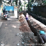 Pipe  laying work