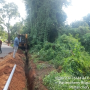 90mm PVC laying