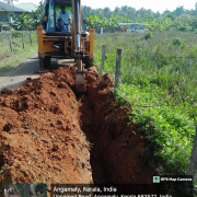 63 mm PVC pipe laying at kunnu road near pineapple farm