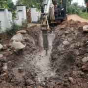 200mm DI Pipe laying 