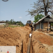 300mm DI k9 pipe laying work 