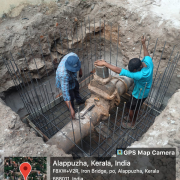Valve chamber concrete work chandanakavu @ AMRUT site
