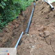 Laying of 300mm DI pipe