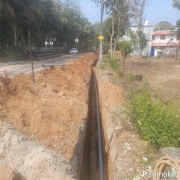 250mm DI pipe laying