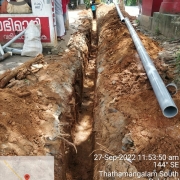 140mm 8kg PVC pipe laying work 
