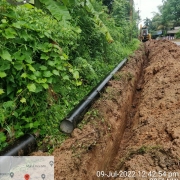 90mm pvc 8kg pipe line  work in progress