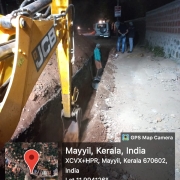 Pipe laying along Mayyil KRFB Road