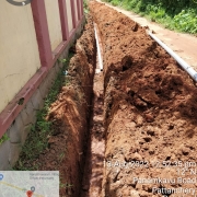 Laying of 90mm PVC