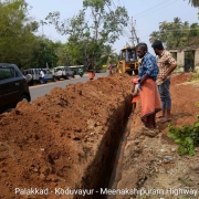 250mm DI pipe laying 