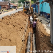 200mm 300mm DI k9 pipe laying work