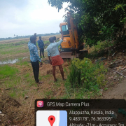 Alappuzha Municipality Pallathuruthiward no 9 110mm PVC pipe laying work