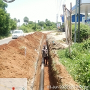 200mm, 250mm DI k9 pipe laying 