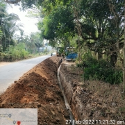 300 mm DI k9 pipe laying work