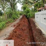 90mm PVC pipe laying
