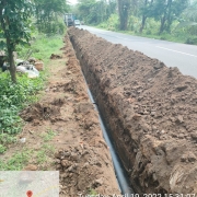 Laying of 200mm DI