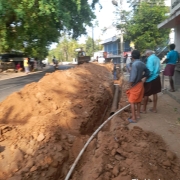 250mm DI pipe laying