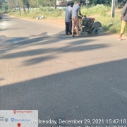 Road crossing  work 