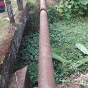 315mm hdpe pipe line interconnection work at Muttar panchayath