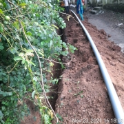 90mm PVC Laying