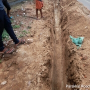140mm PVC pipe laying