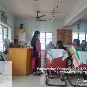 Meeting in the chamber of president in Nallepilly grama panchayath
