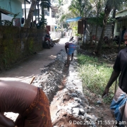 Pipe  laying work