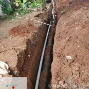  laying of 300 mm DI K9 Pipe