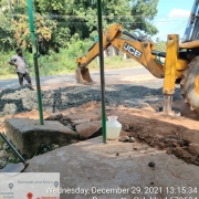 Filling of GSB in road cutting
