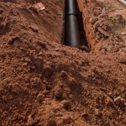 450mm di pipe laying work progress