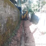 Pipe  laying work