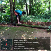 Service pipe line laying