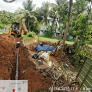 200mm DI k9 pipe laying work