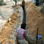pipe laying work