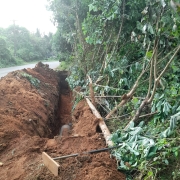 350mm DI pipe laying 