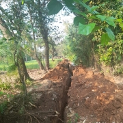 90mm pvc laying 