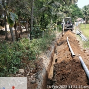 90mm 8kg pvc pipe laying
