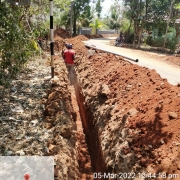 90mm 10 kg PVC pipe laying work
