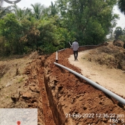 90mm pvc pipe layinG