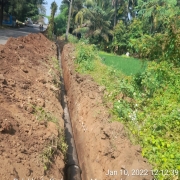 200mm DI pipe laying