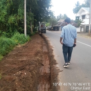 Road restoration work