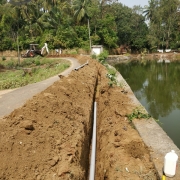 110mm pvc pipe laying