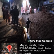 Pipe laying along Mayyil KRFB Road