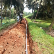 90mm PVC  laying 