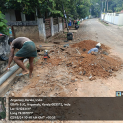 100 MM GI PIPELINE LAYING AT VALAVAZHI ROAD