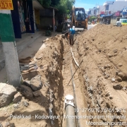 Laying of 250mm DI distribution pipe, 200mm DI pumping main 