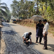 Road restoration work (Valiyavelichm-Cheeratta Road)