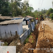90mm 8kg PVC pipe laying work 
