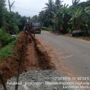 Road restoration work