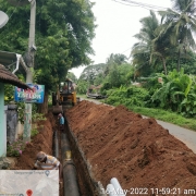 laying of 250mm,450mm DI k9 pipe 
