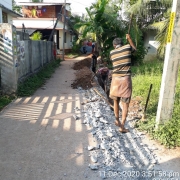 Pipe  laying work